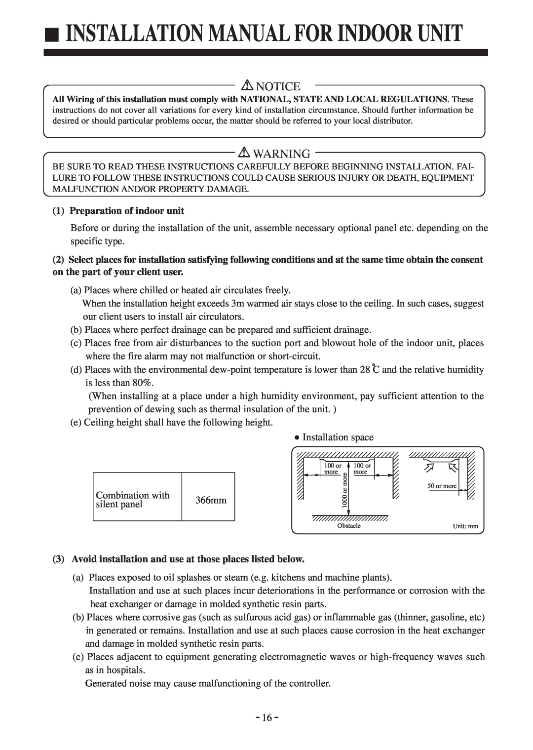 Haier AU142AFBIA, AD142AMBIA installation manual Installation Manual For Indoor Unit, Preparation of indoor unit 