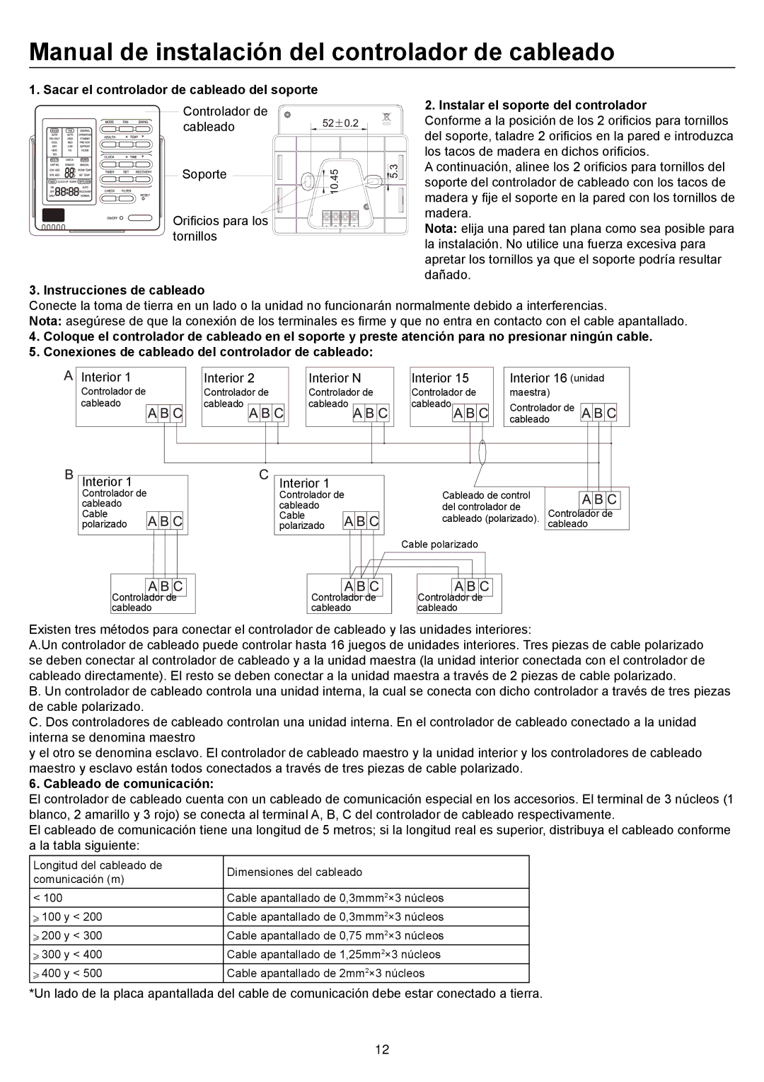 Haier AD36NS1ERA Manual de instalación del controlador de cableado, Sacar el controlador de cableado del soporte 