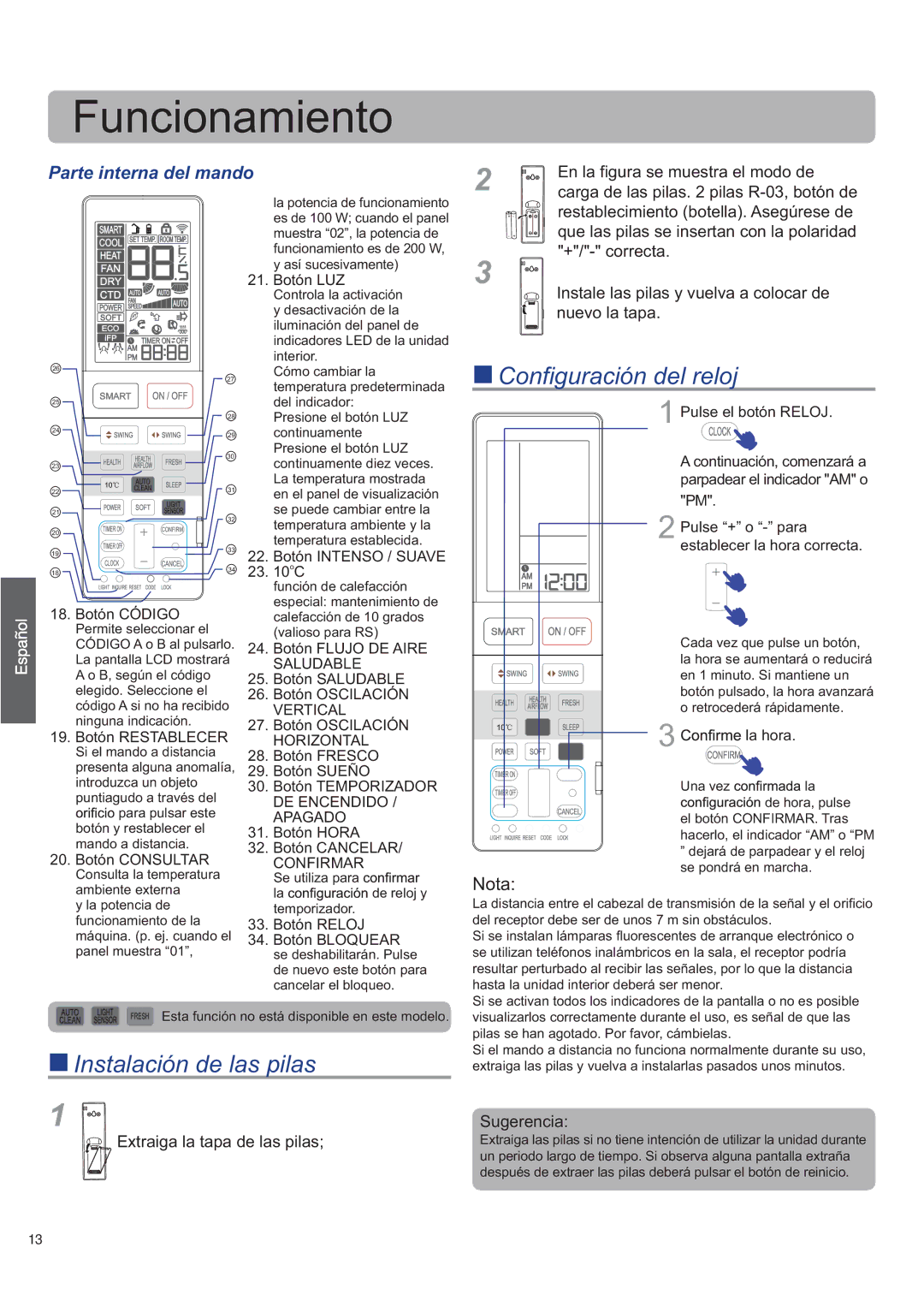 Haier AS12SB1HRA/1U12QE6ERA, AS09SH1ERA/1U09EH1ERA, AS09SB1HRA/1U09QE6ERA operation manual Vertical, Horizontal, Confirmar 