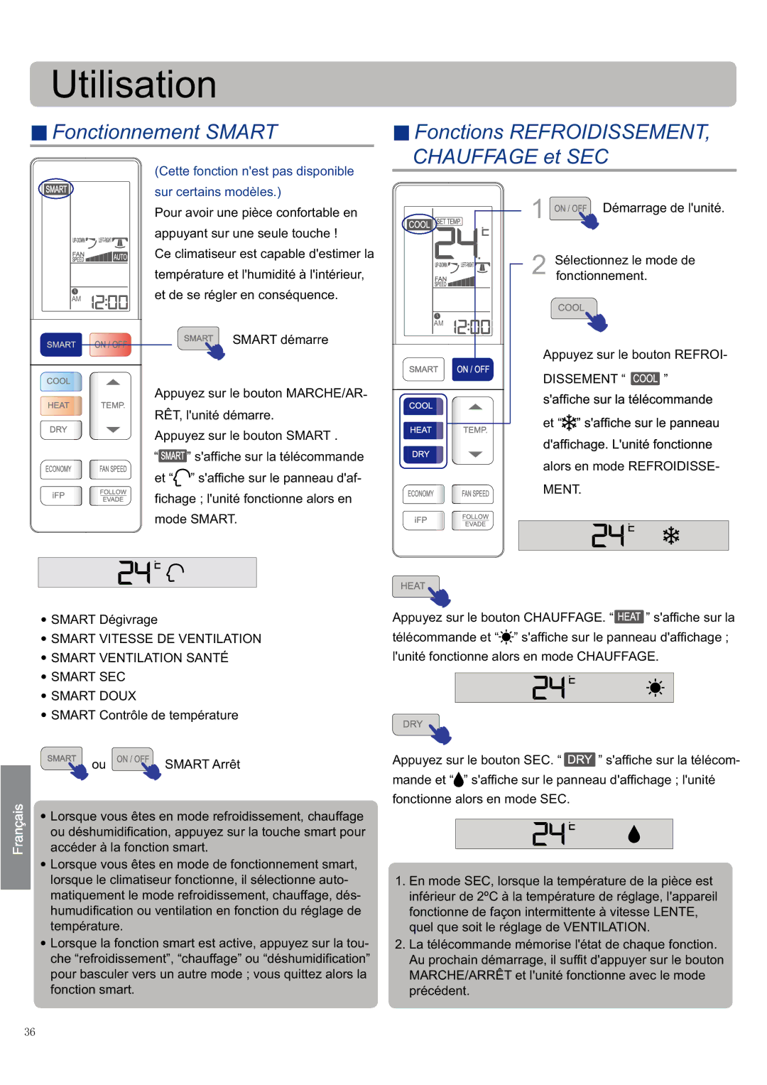 Haier AS12SB1HRA/1U12QE6ERA, AS09SH1ERA/1U09EH1ERA, AS09SB1HRA/1U09QE6ERA, AS12SH1ERA/1U12EH1ERA operation manual Dissement 