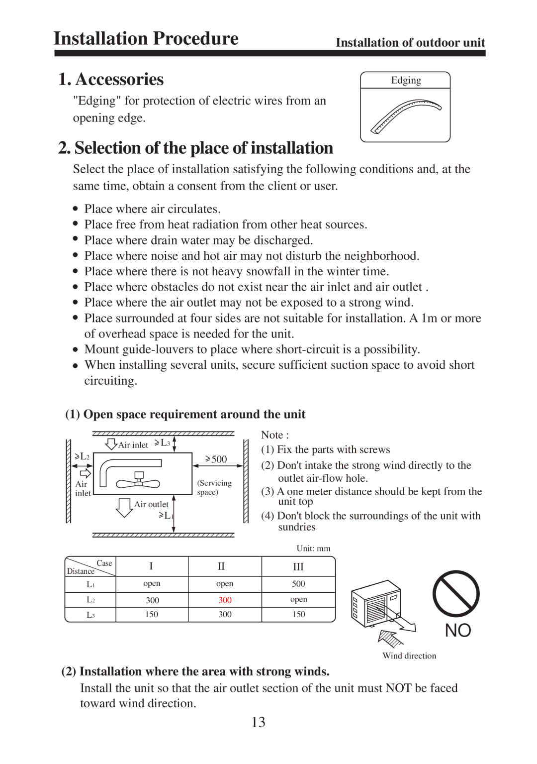 Haier AU182AFERA, AU36NAHERA, AU362AHERA, AU242AGERA, AU282AHERA installation instructions Installation Procedure 