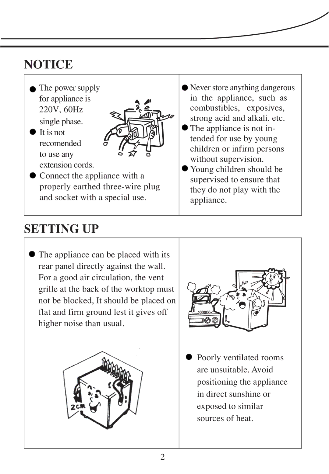 Haier BC-76 operating instructions Setting UP 