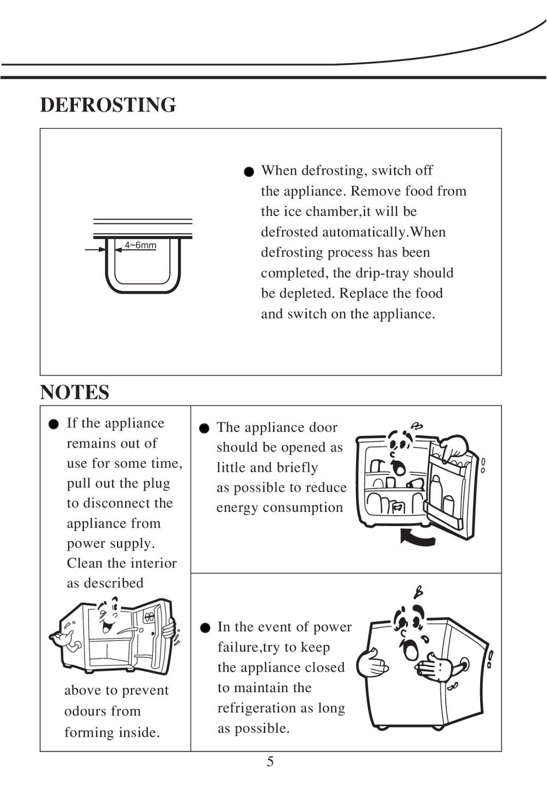 Haier BC-76 operating instructions Defrosting 