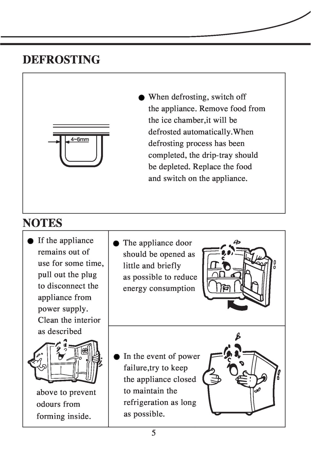 Haier BC-76 operating instructions Defrosting 