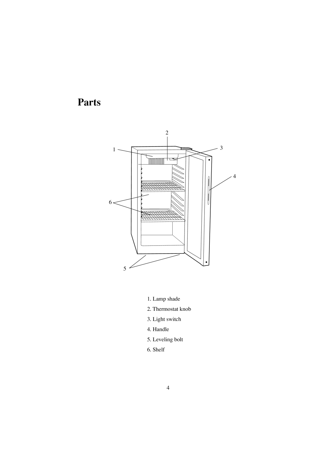 Haier BC-80E/110E user manual Parts 