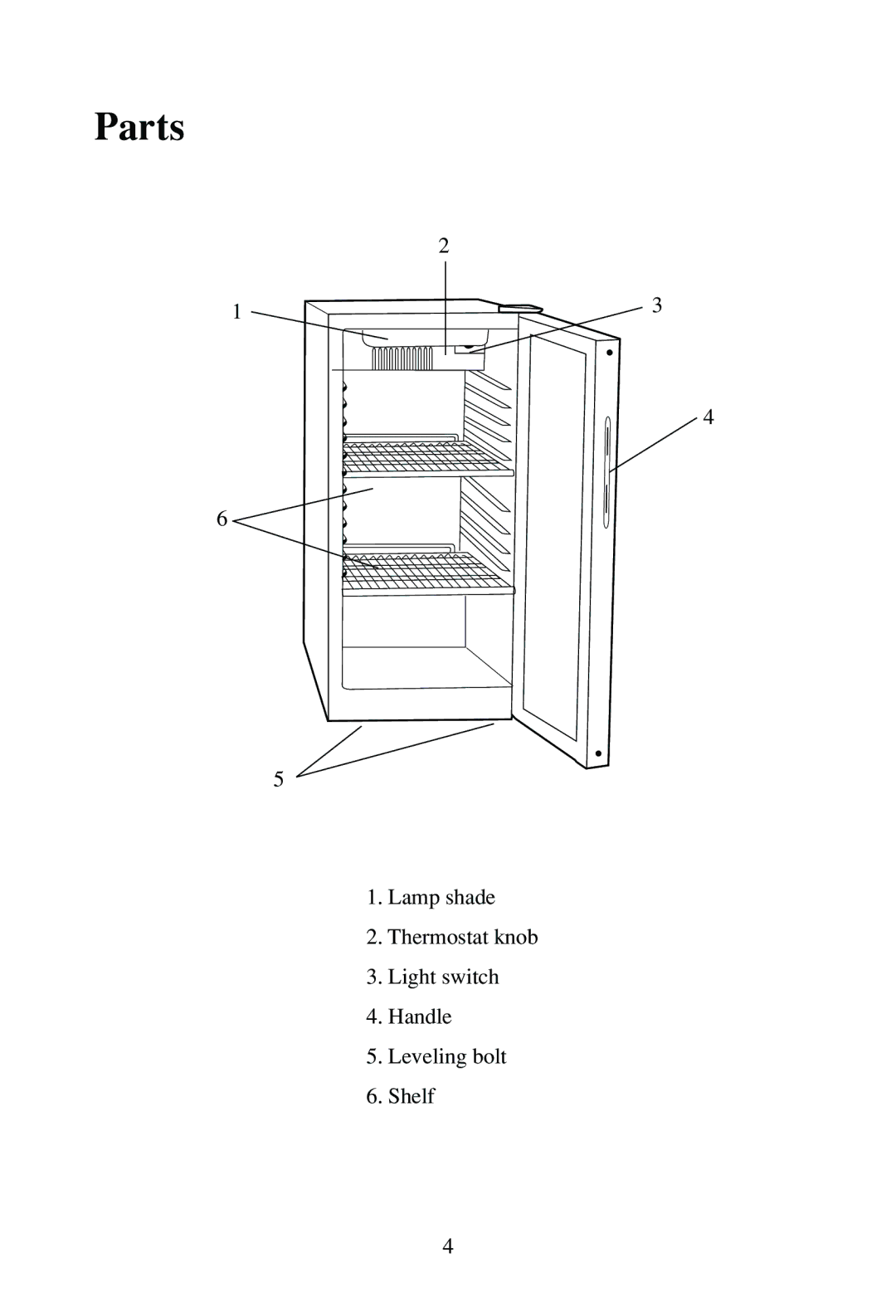 Haier BC-80H/110H manual Parts 