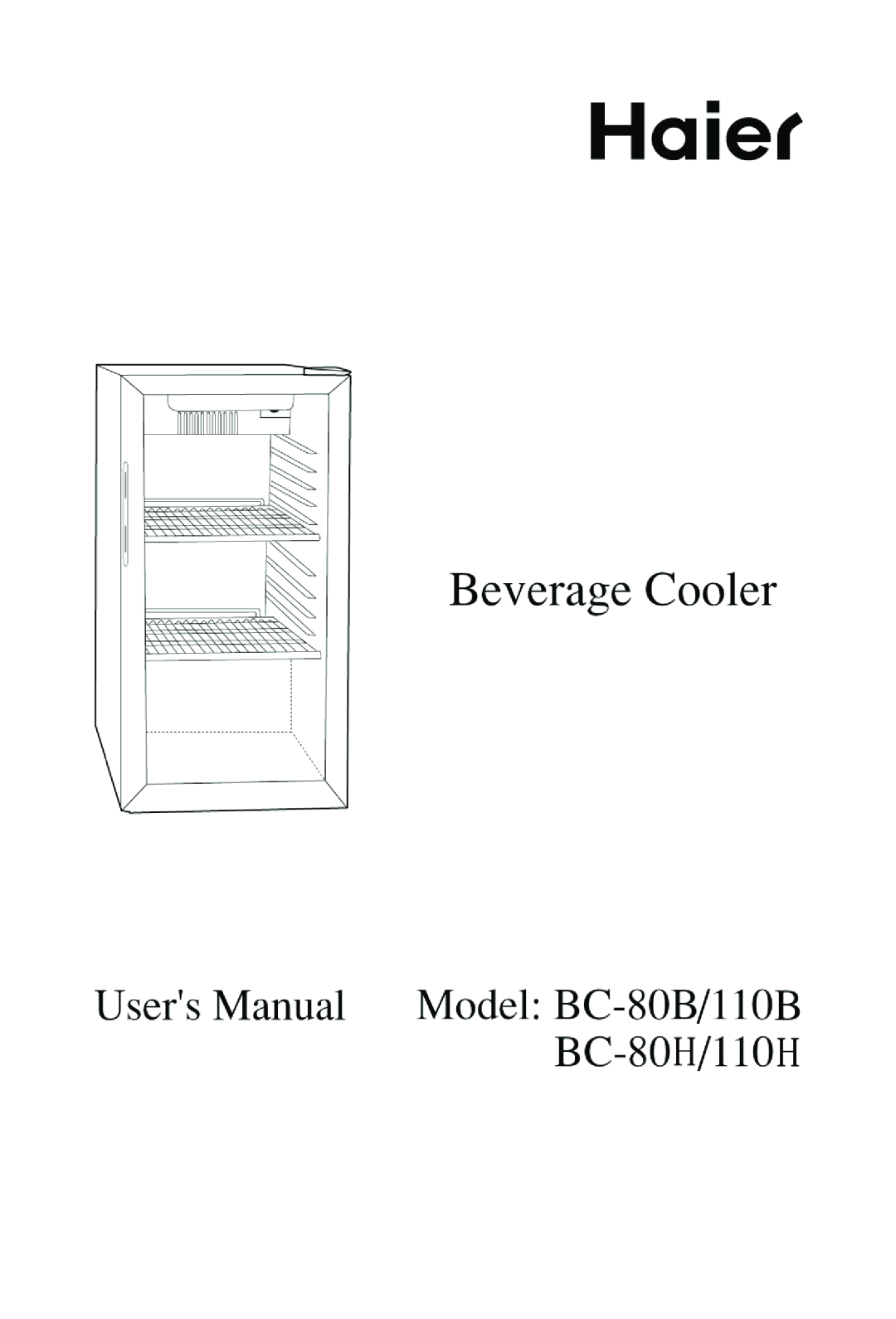Haier BC-80H/110H manual 
