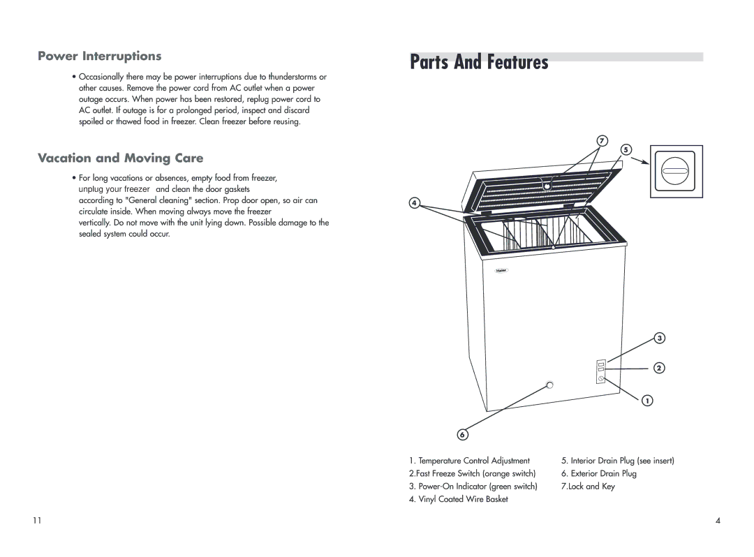 Haier BD-105G, BD-100H, BD-142H, BD-198H, BD-200G, BD-150G manual Unplug your freezer 