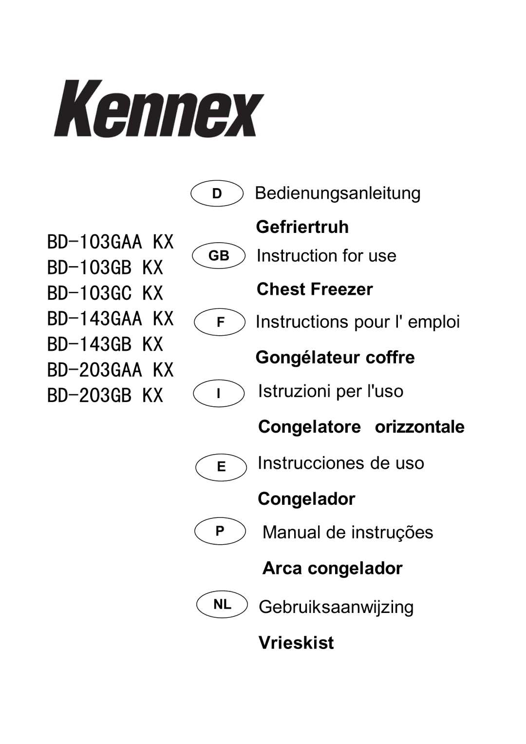 Haier BD-143GAA KX, BD-203GB KX, BD-103GB KX, BD-103GAA KX, BD-143GB KX, BD-103GC KX, BD-203GAA KX manual Gefriertruh 