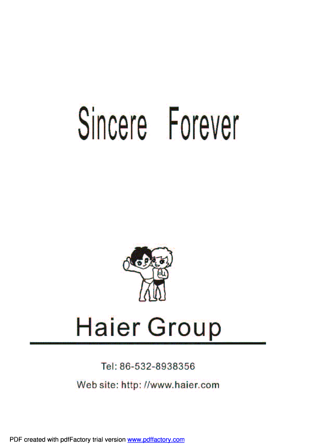 Haier BD-478A service manual The spare parts price on net is FOB Qingdao term 