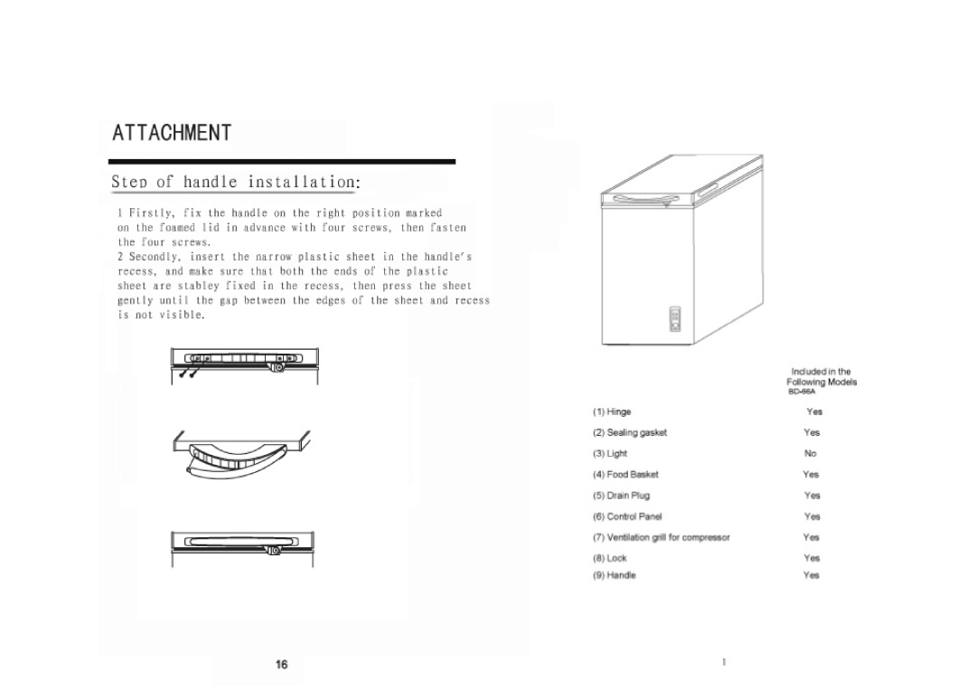 Haier BD-66A owner manual 