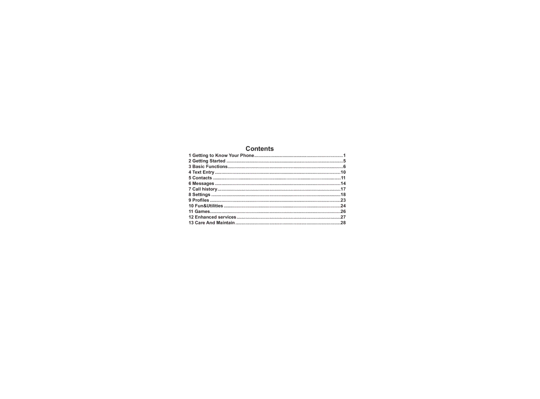 Haier C2001 manual Contents 