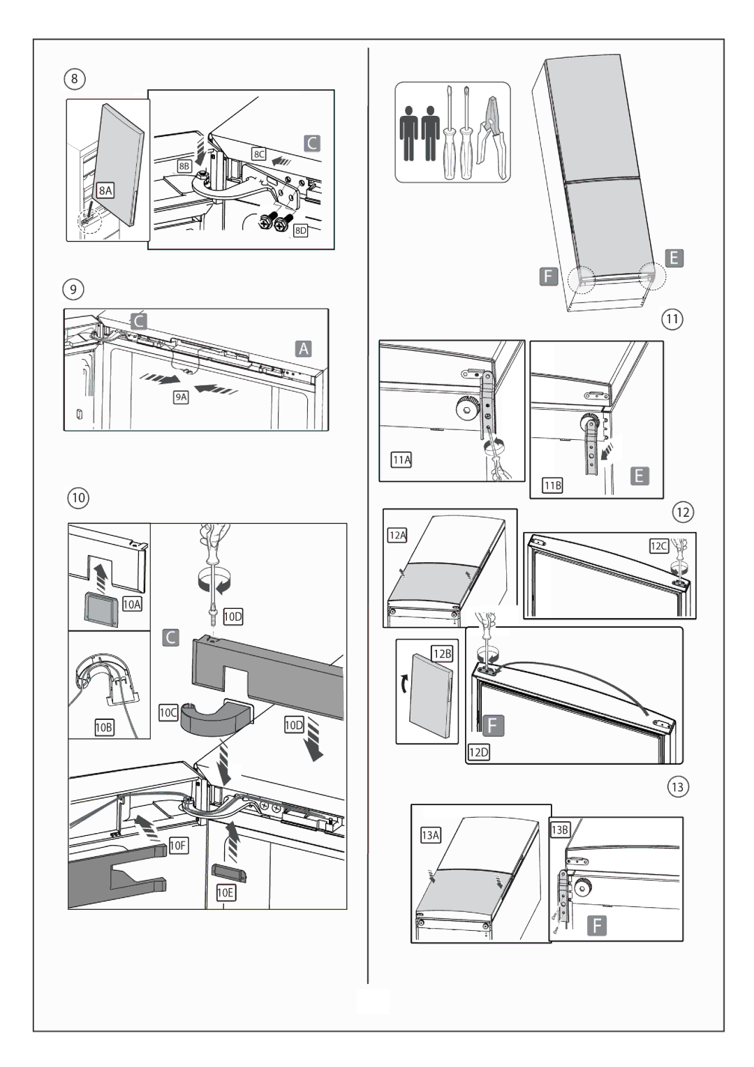 Haier C2FE836CWJ, C2FE836CXJ, C2FE836COJ, C2FE836CTJ, C2FE836CRJ, C2FE836CBJ, C2FE736CTJ, C2FE736CXJ, C2FE836CCJ, C2FE636CBJ 