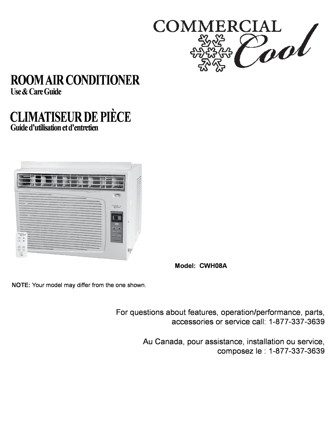 Haier CWH08A manual Climatiseurdepièce 