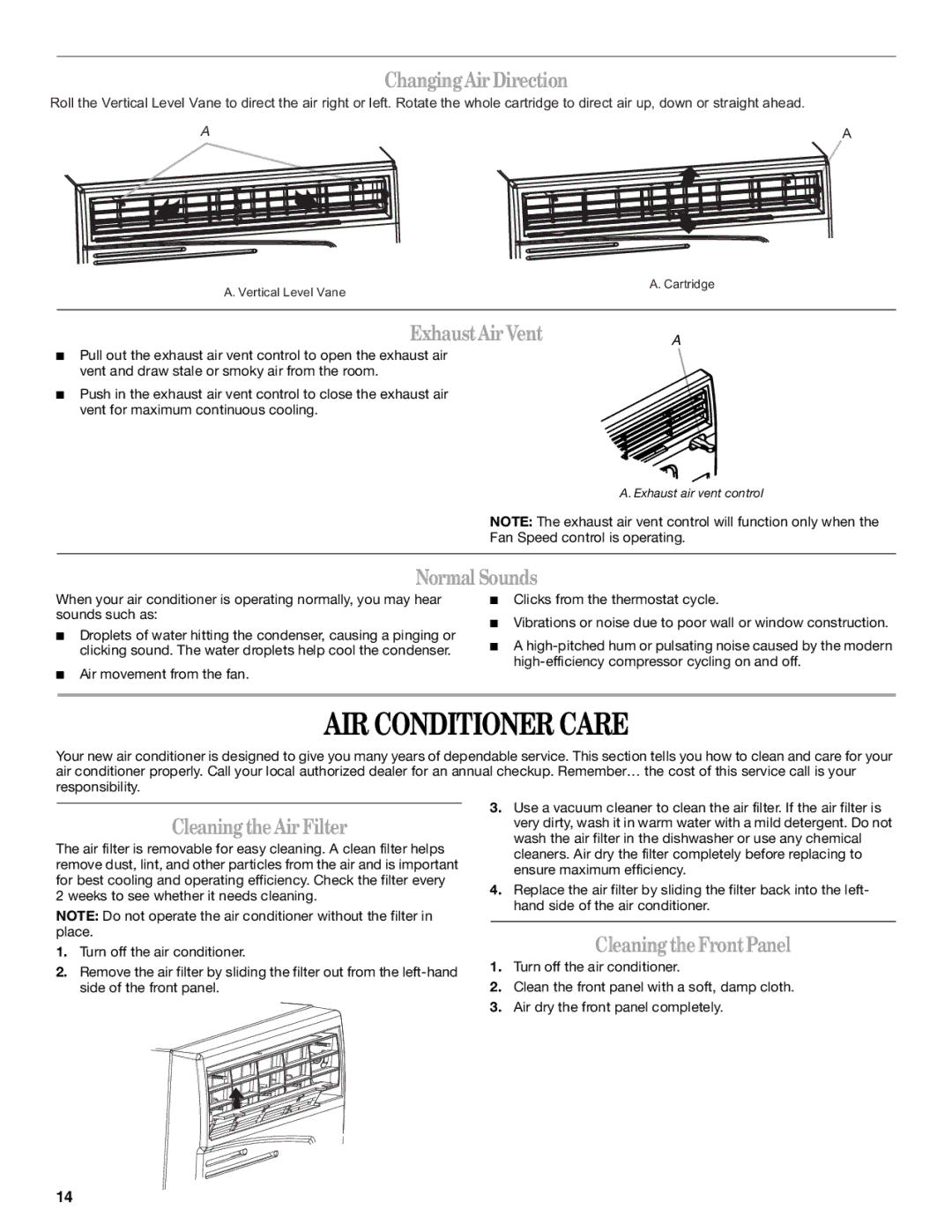 Haier CWH08A manual AIR Conditioner Care 