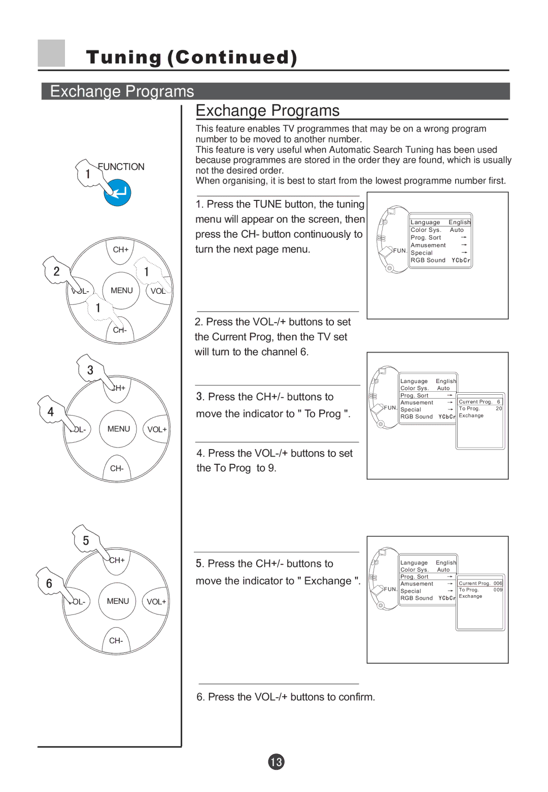 Haier D29FV6-A, D29FV6, D34FV6-A, D34FV6 owner manual Exchange Programs 