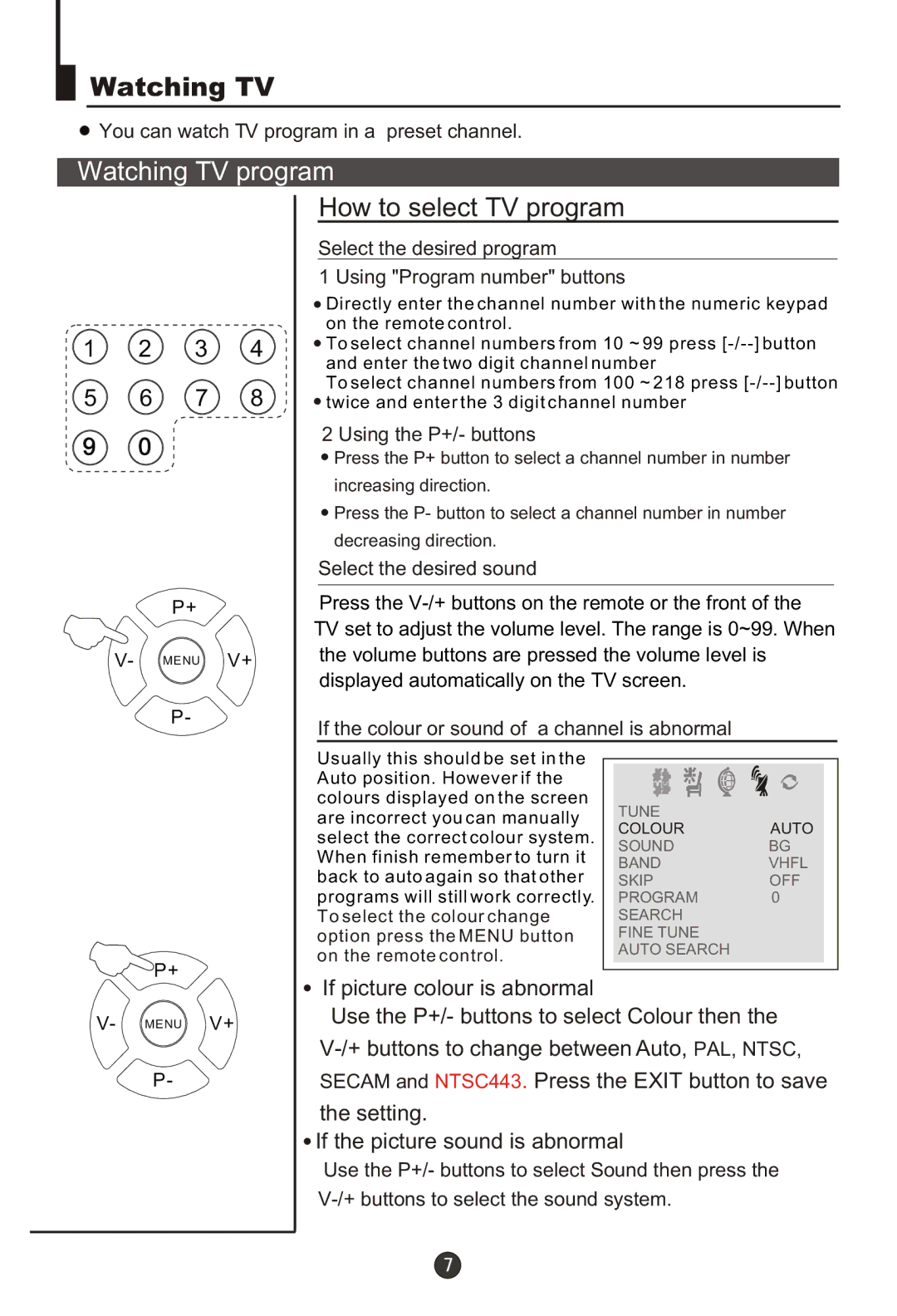 Haier DTA-1486 owner manual Watching TV program, How to select TV program 