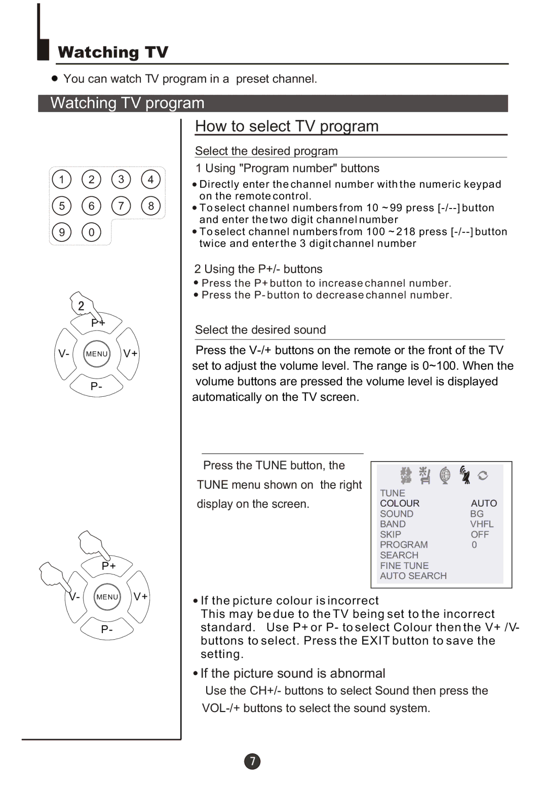 Haier DTA21F98 owner manual Watching TV program, How to select TV program 