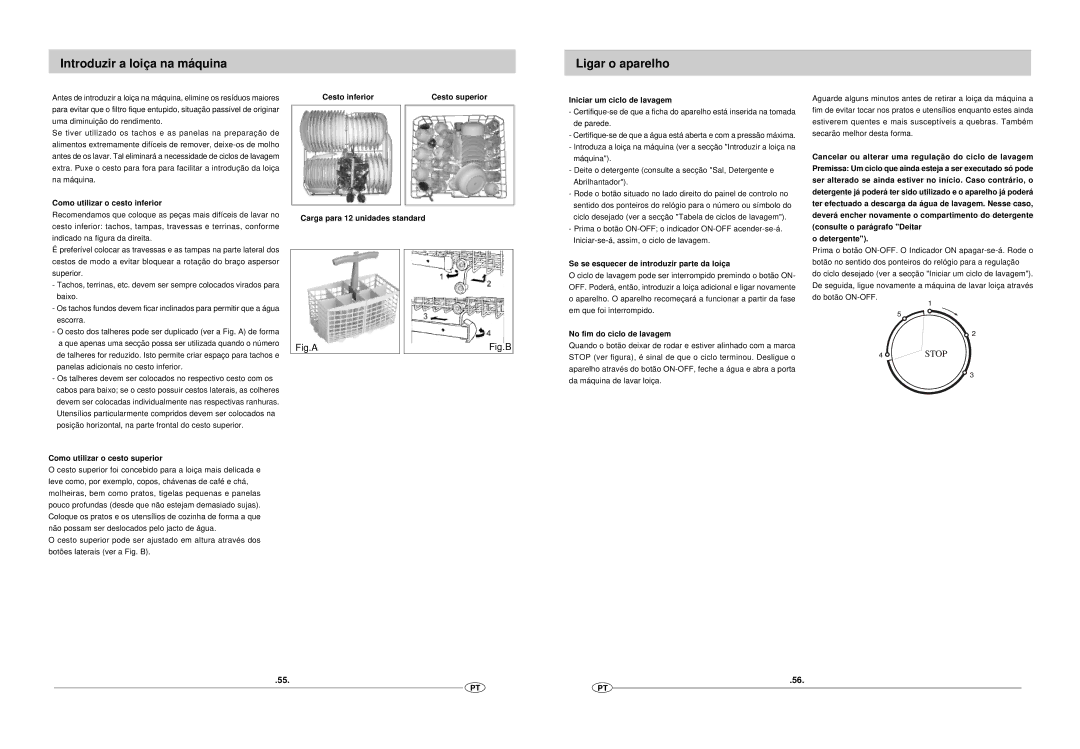 Haier DW12-EFM S manual Introduzir a loiça na máquina, Ligar o aparelho 