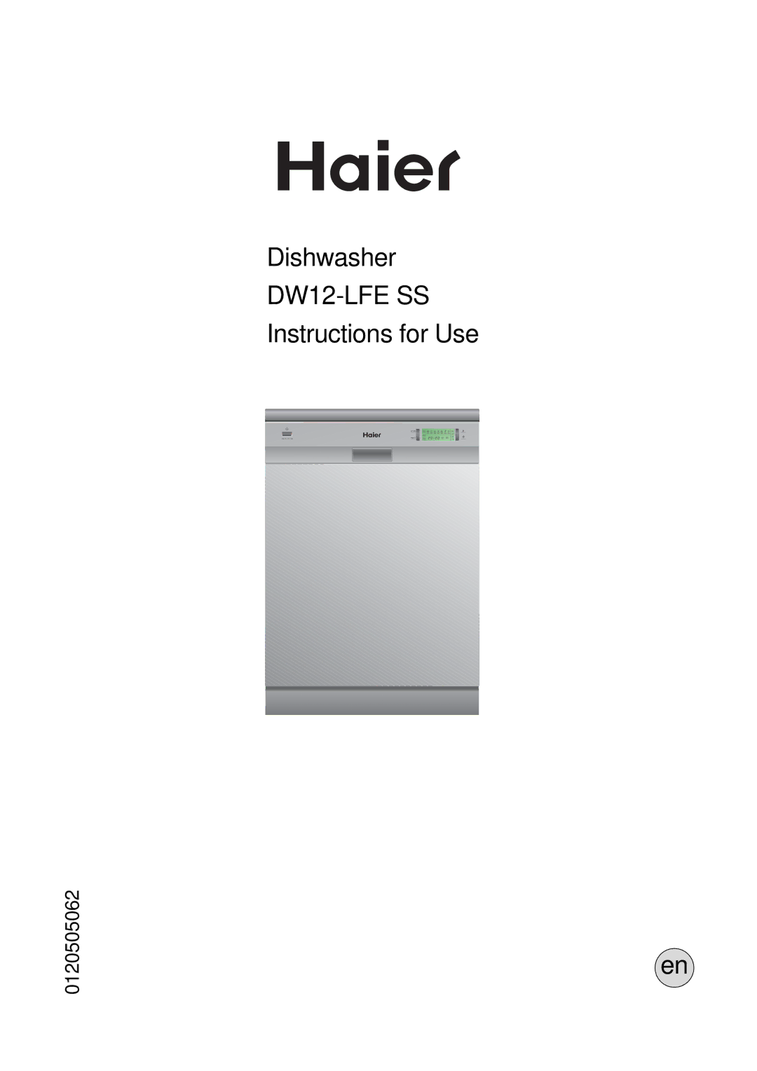 Haier DW12-LFE SS manual 