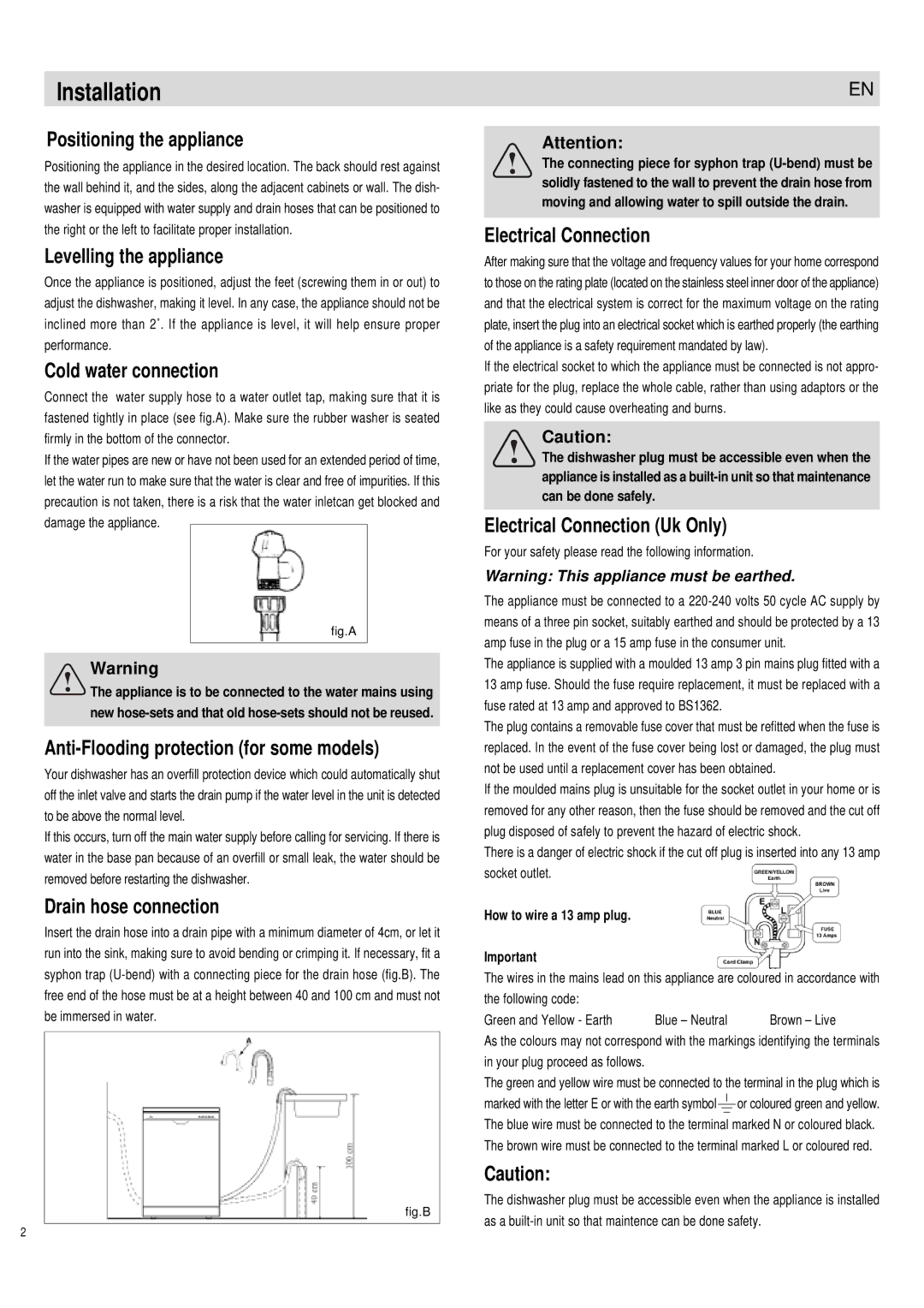 Haier DW12-PFE1ME manual Installation 