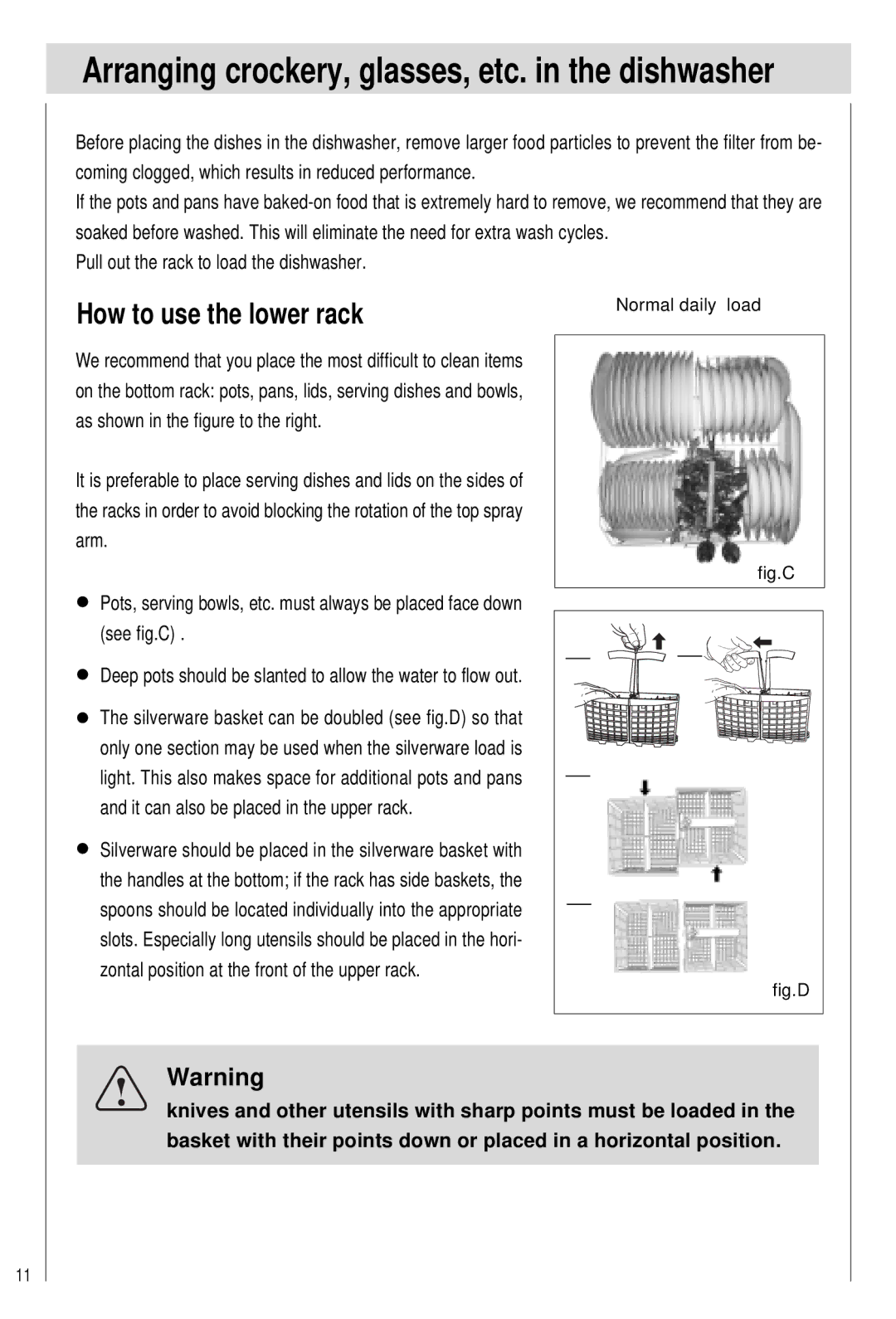 Haier DW12-PFE2-U, DW12-PFE2ME-U manual How to use the lower rack, Pull out the rack to load the dishwasher 