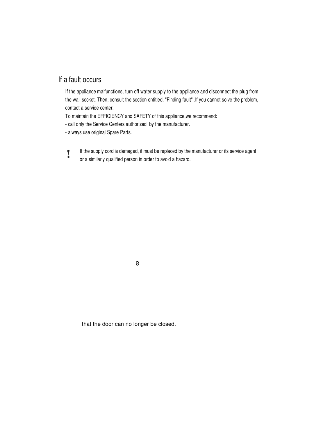 Haier DW12-TFE4SS, DW12-TFE4WH manual If a fault occurs, When disposing of old appliances 