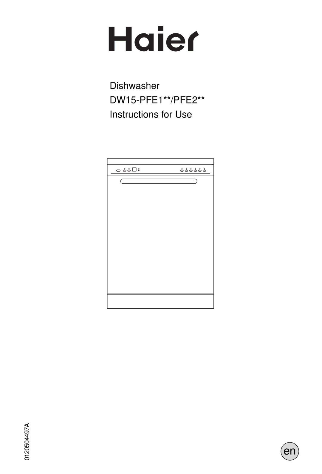 Haier DW15-PFE2 manual Dishwasher DW15-PFE1**/PFE2 Instructions for Use 