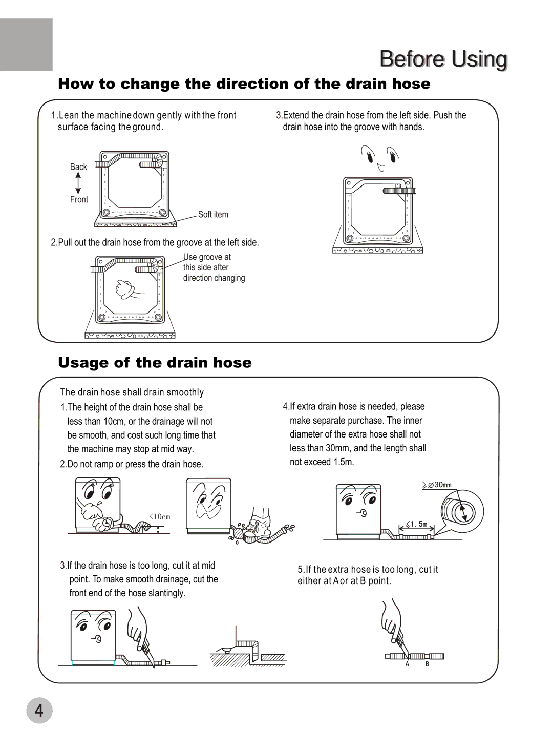 Haier DWE-3120A user manual Before Using 