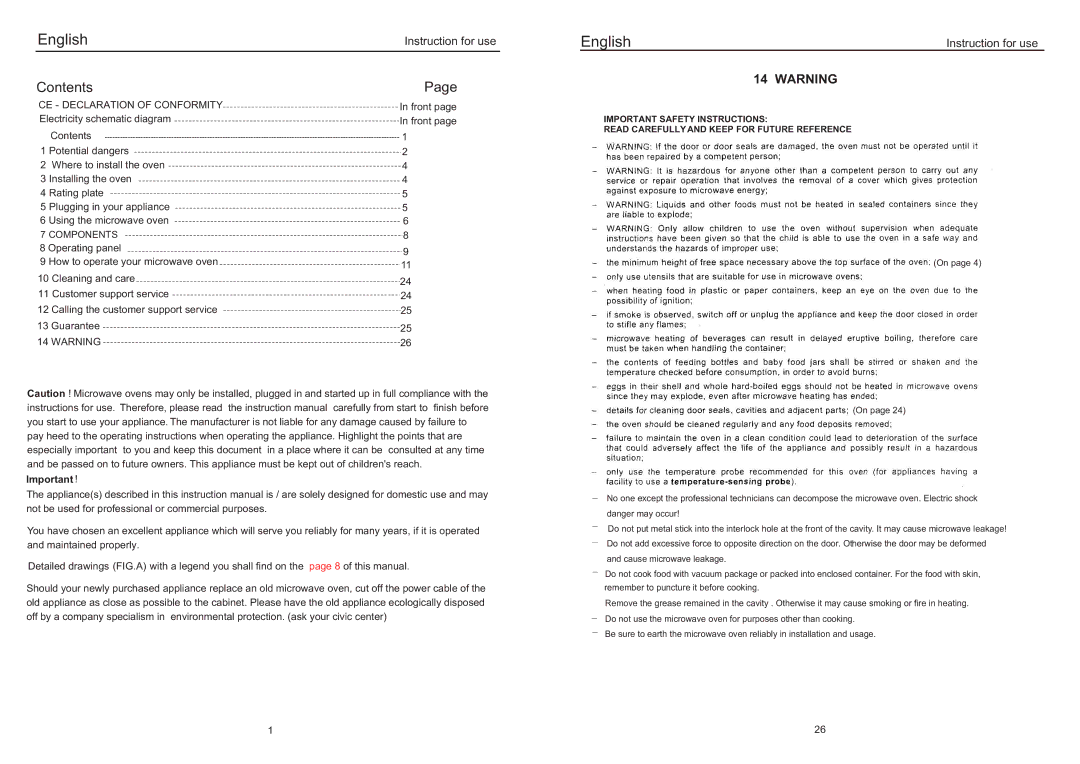 Haier EB-3190EC manual Contents 