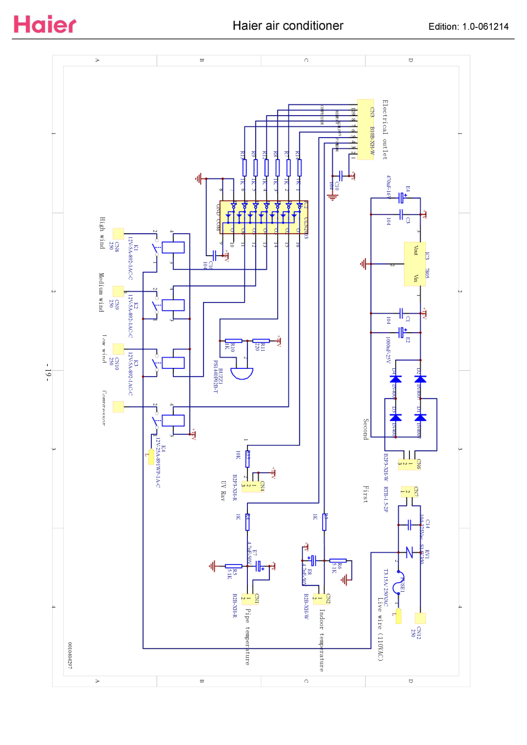 Haier ESA3087 service manual Electrical outlet 