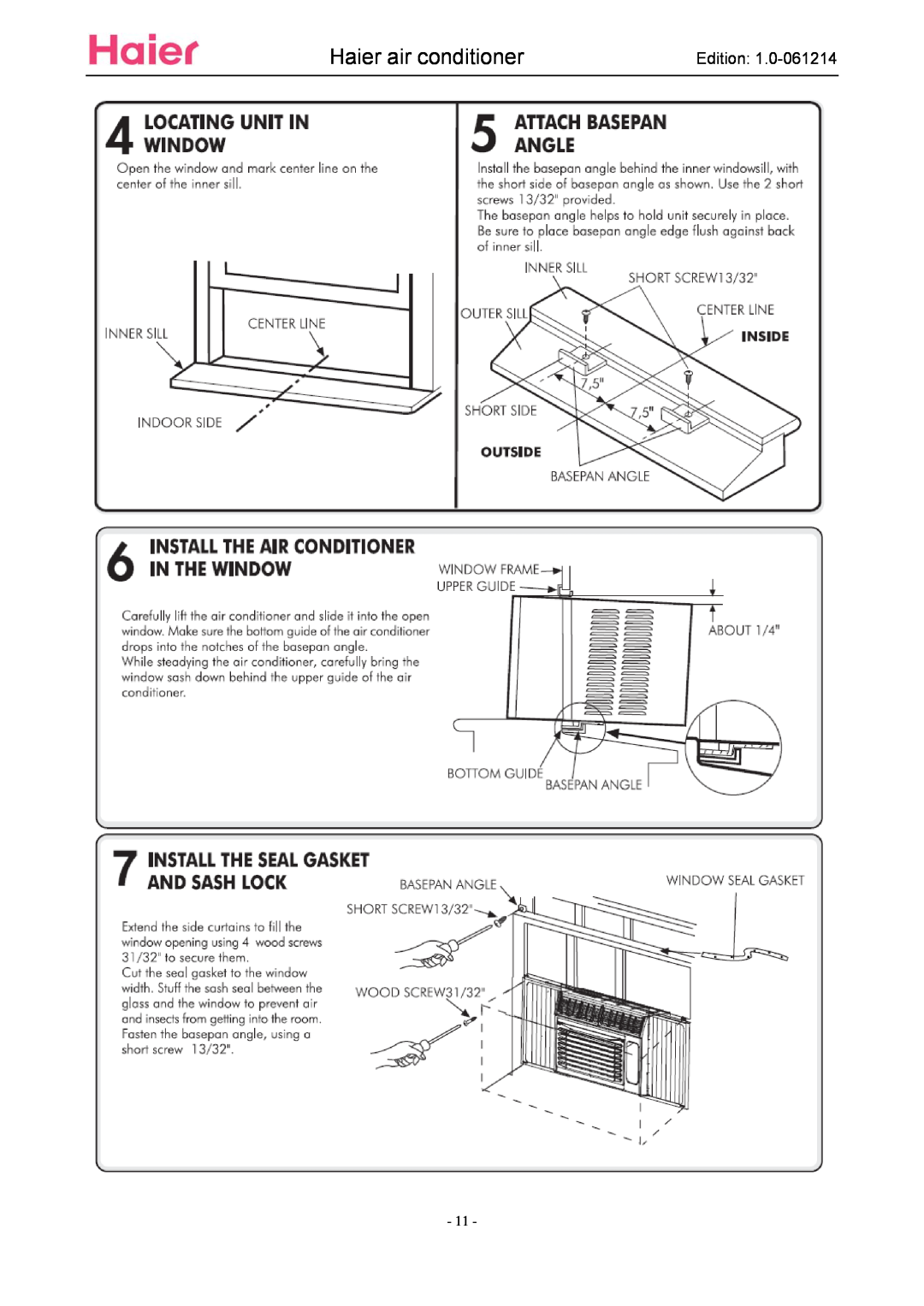 Haier ESA3087 service manual Haier air conditioner, Edition 