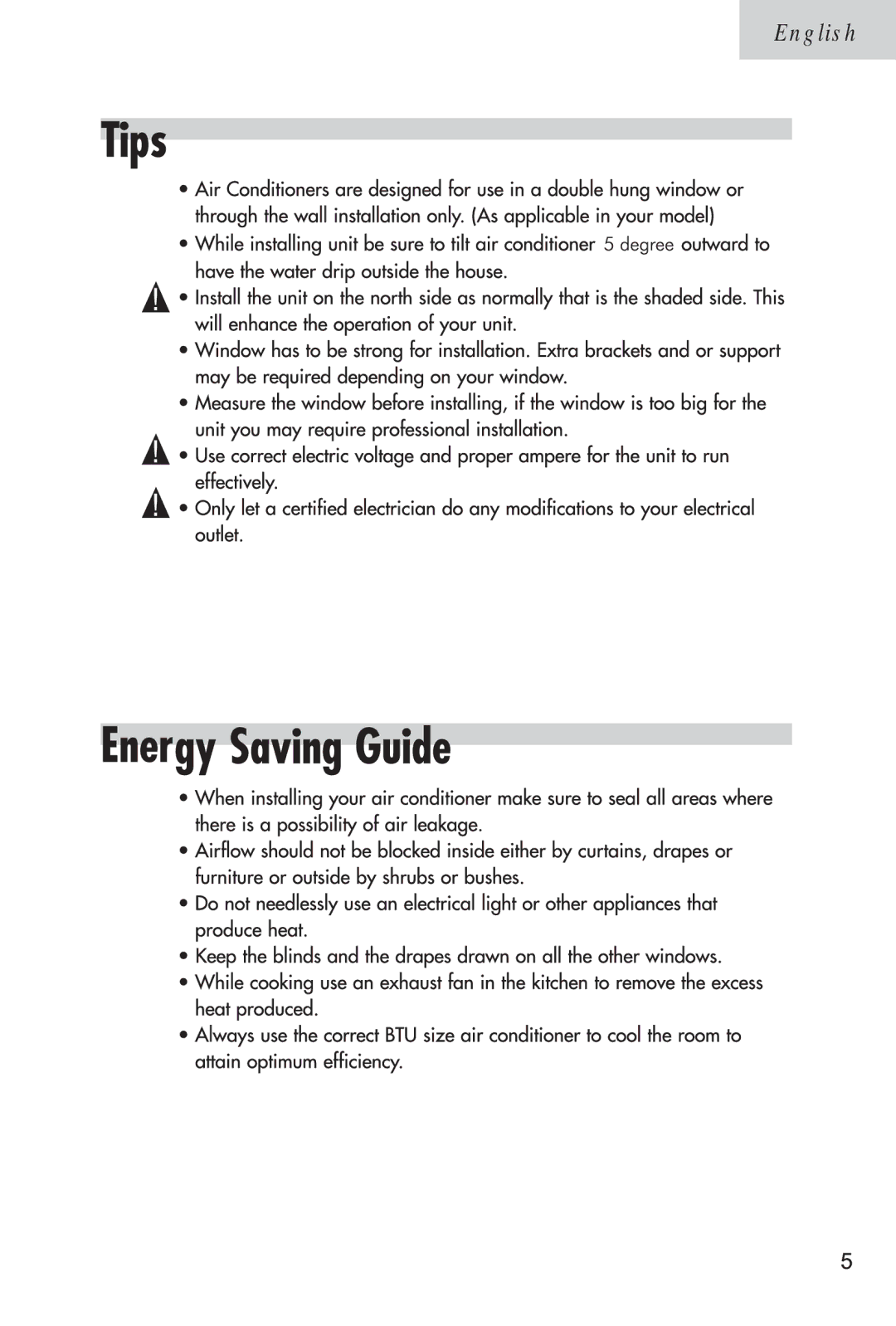 Haier ESA3105 manual English 