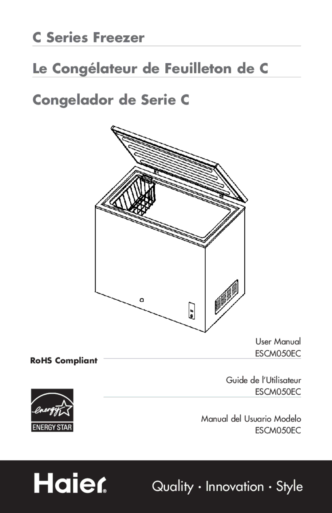 Haier ESCM050EC user manual RoHS Compliant 