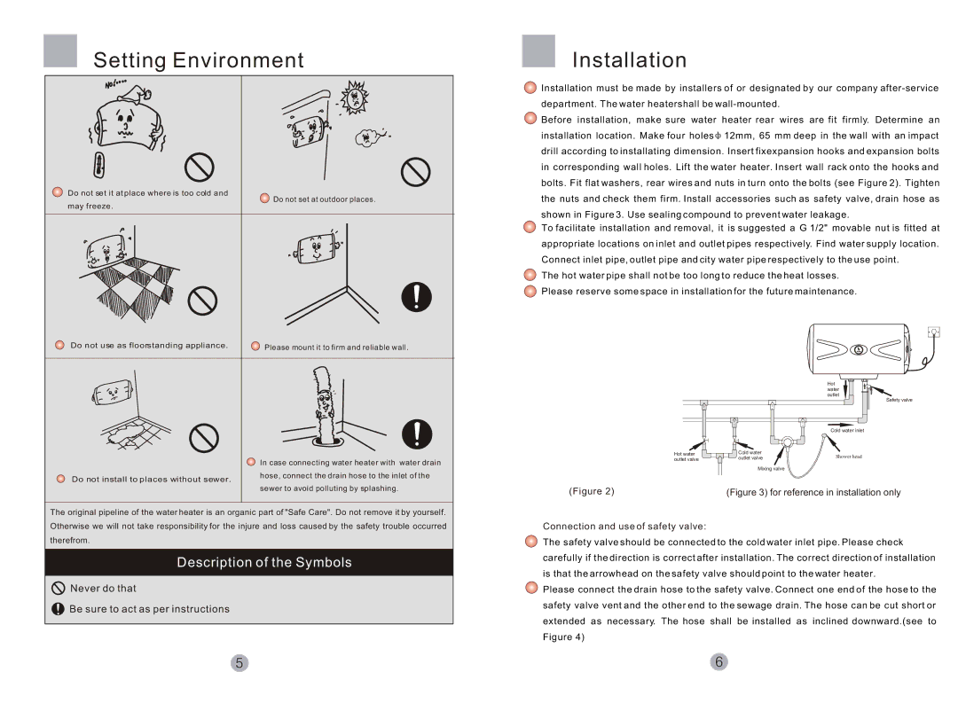 Haier FCD-JTHA40-III, FCD-JTHA50-III, FCD-JTHA60-III user manual Setting Environment 