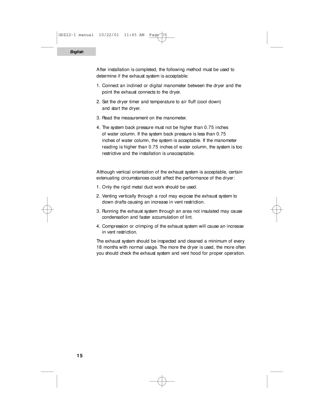 Haier GDZ22-1 user manual English 