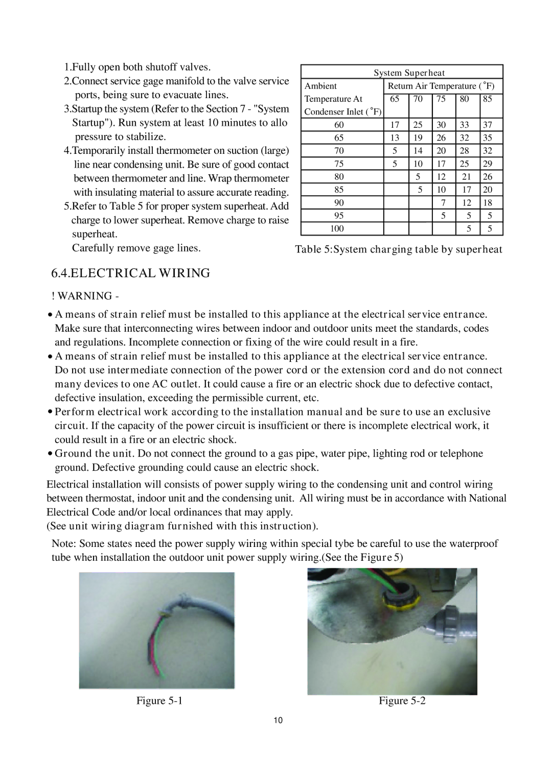 Haier HC30D2VAR, HC42D2VAR, HC36D2VAR, HC24D2VAR, HC18D2VAR operation manual Electrical Wiring 