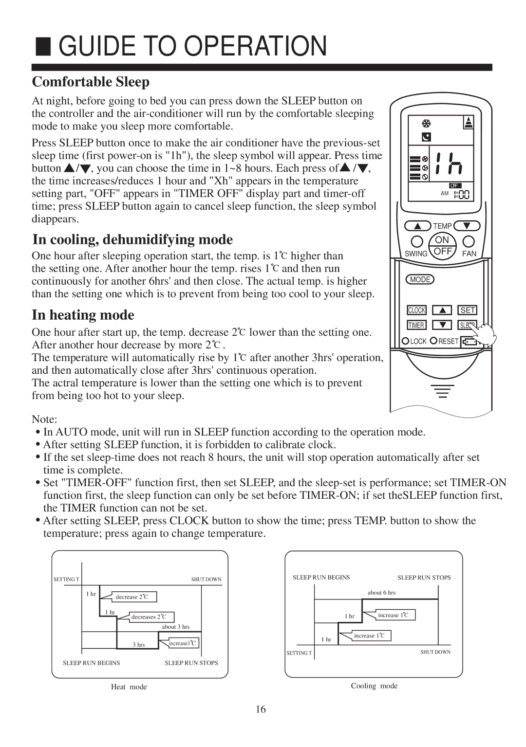 Haier HCFU-28C13, HCFU-18C13, HCFU-42CA13 operation manual Comfortable Sleep 