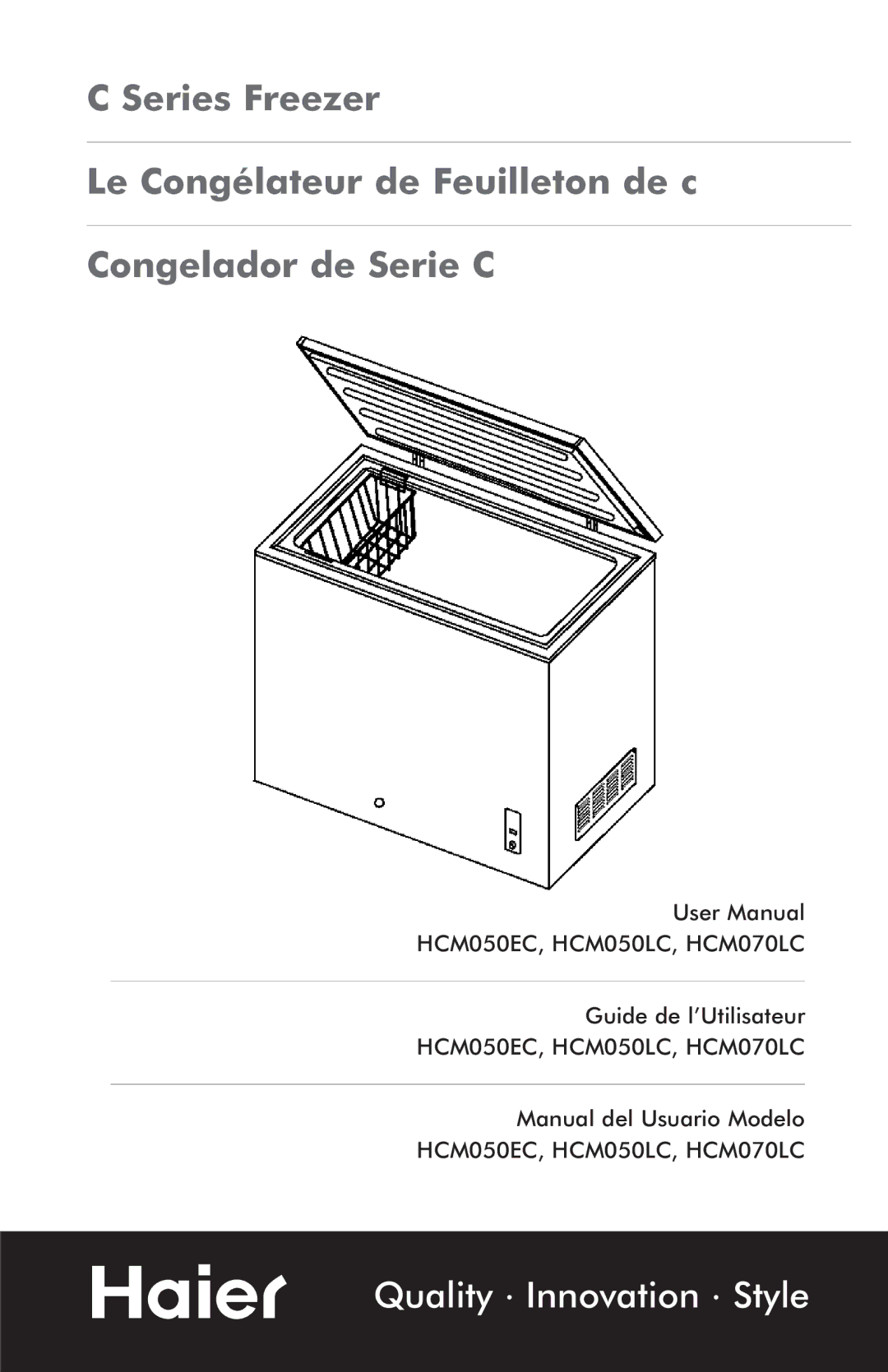 Haier HCM070LC, HCM050EC, HCM050LC user manual Quality Innovation Style 