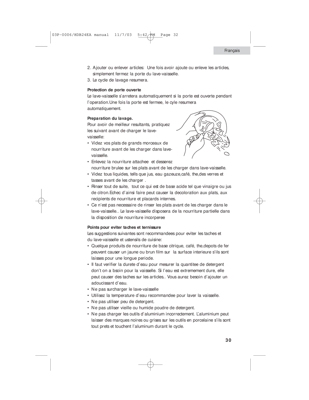 Haier HDB24EA manual Français 