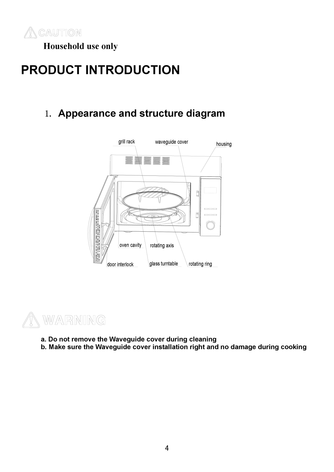 Haier HDS-2380EG manual Product Introduction, Appearance and structure diagram 