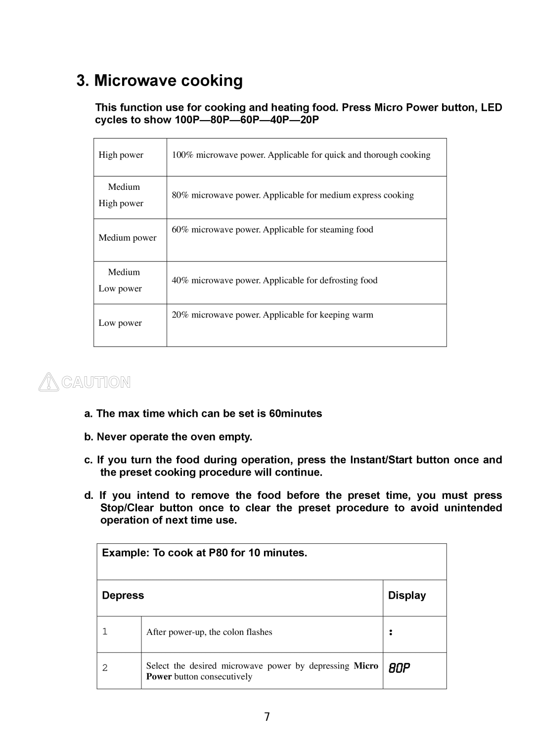 Haier HDS-2380EG manual Microwave cooking 