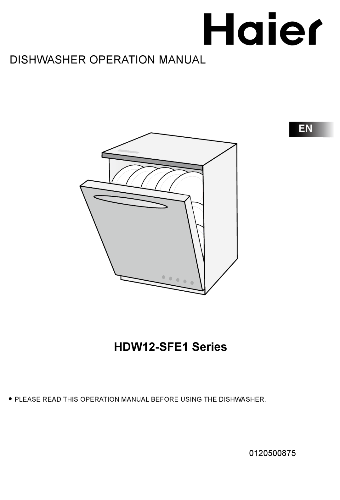 Haier operation manual HDW12-SFE1 Series 