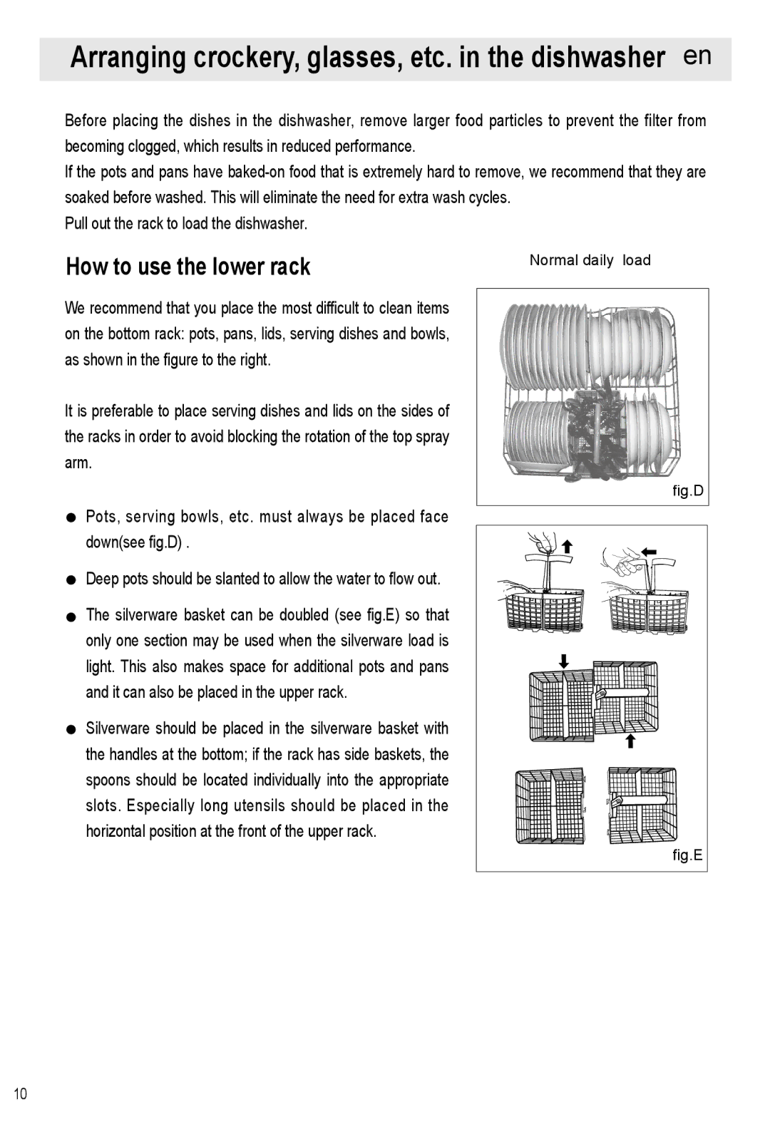 Haier HDW12-SFE1 operation manual How to use the lower rack, Pull out the rack to load the dishwasher 