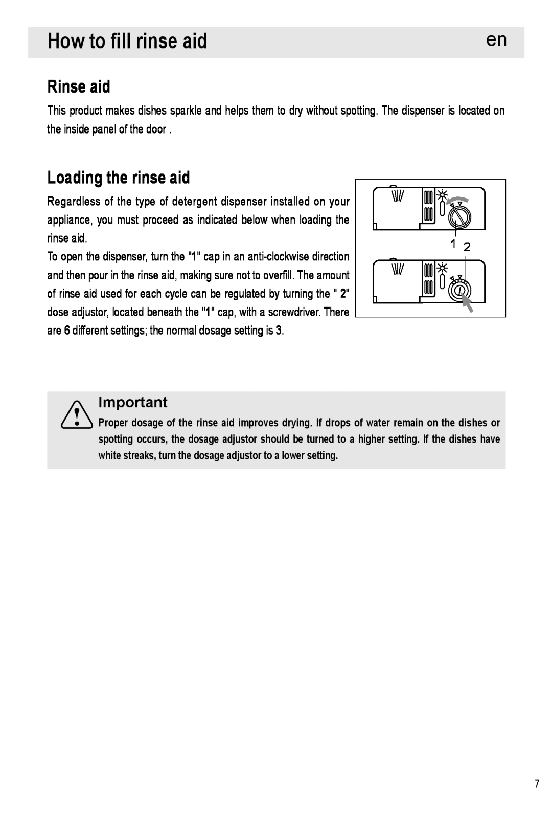 Haier HDW12-SFE1 operation manual How to fill rinse aid, Rinse aid, Loading the rinse aid 