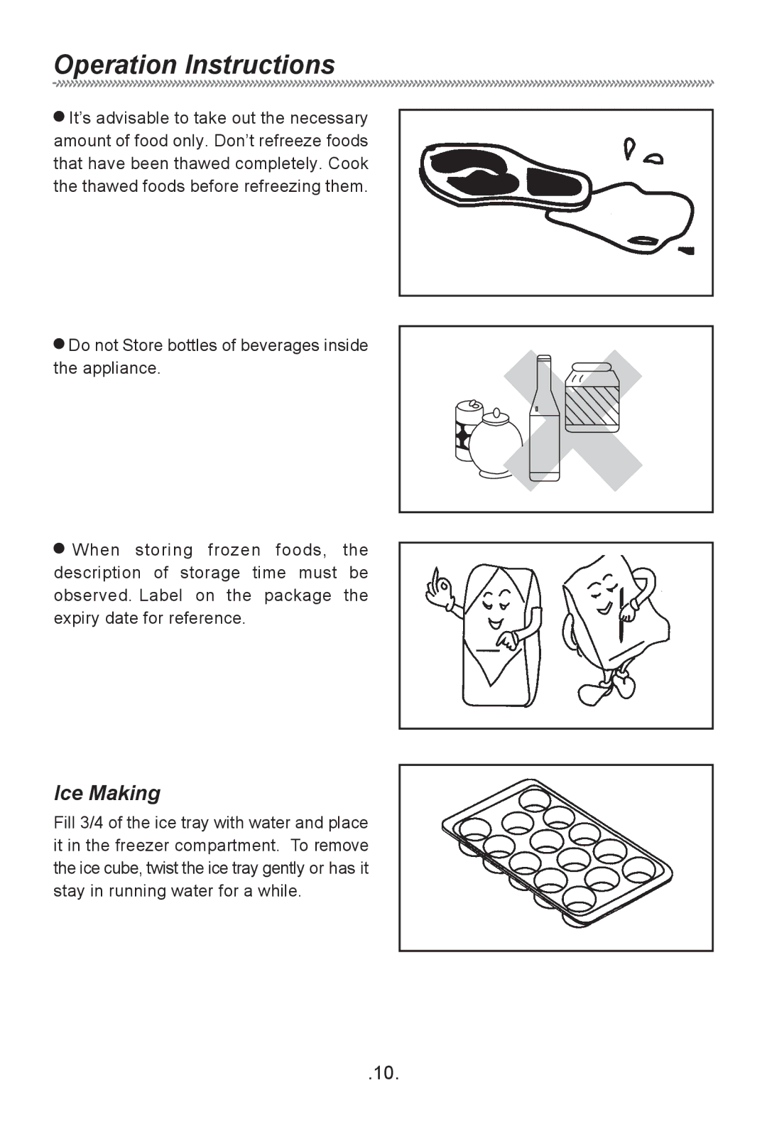 Haier HF-240T owner manual Ice Making 