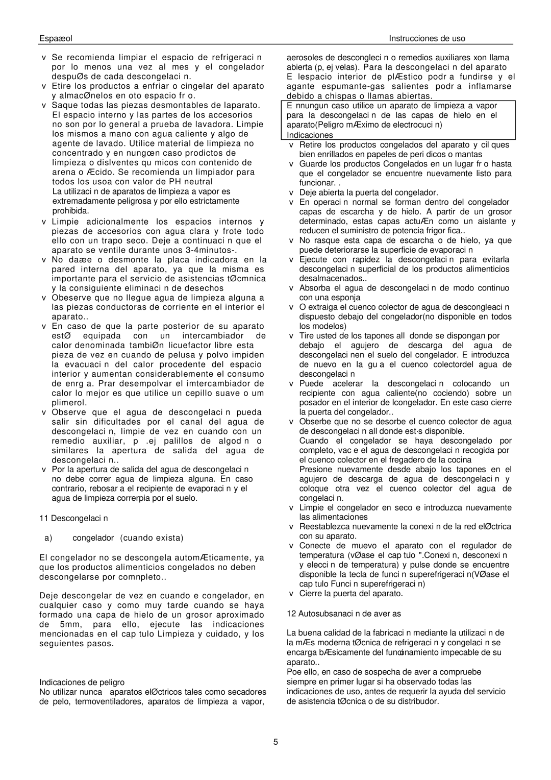 Haier HFH-50 manual Autosubsanación de averías 