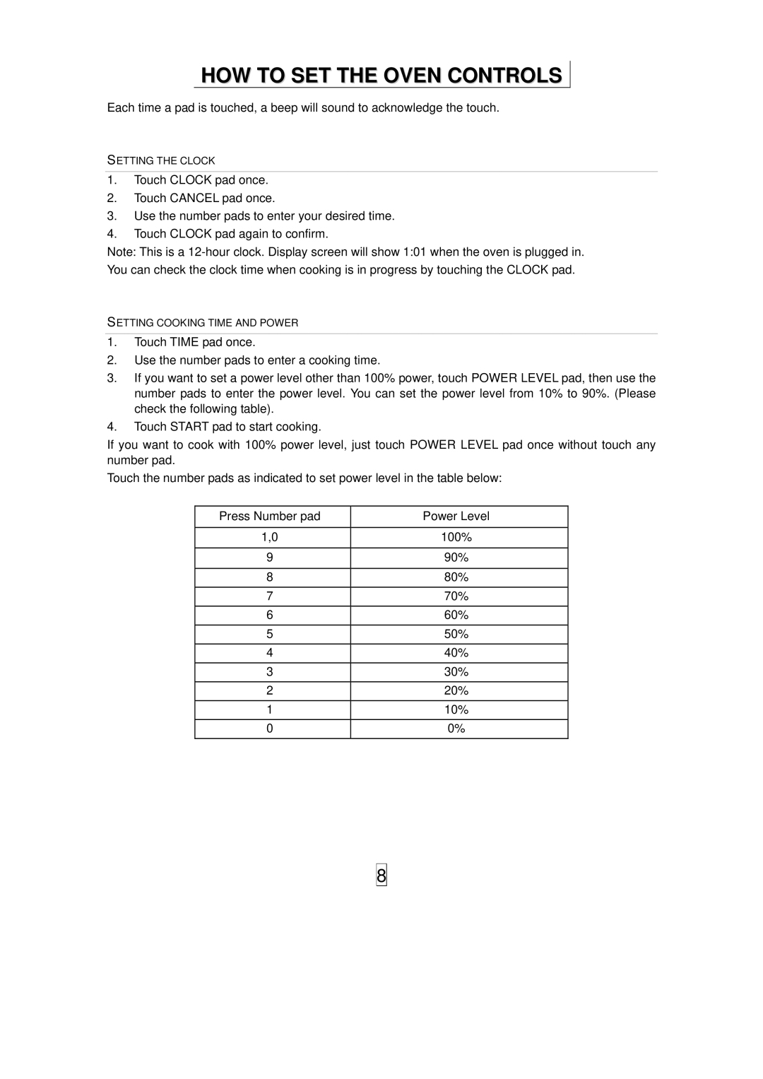 Haier HGN-36100EB owner manual HOW to SET the Oven Controls 