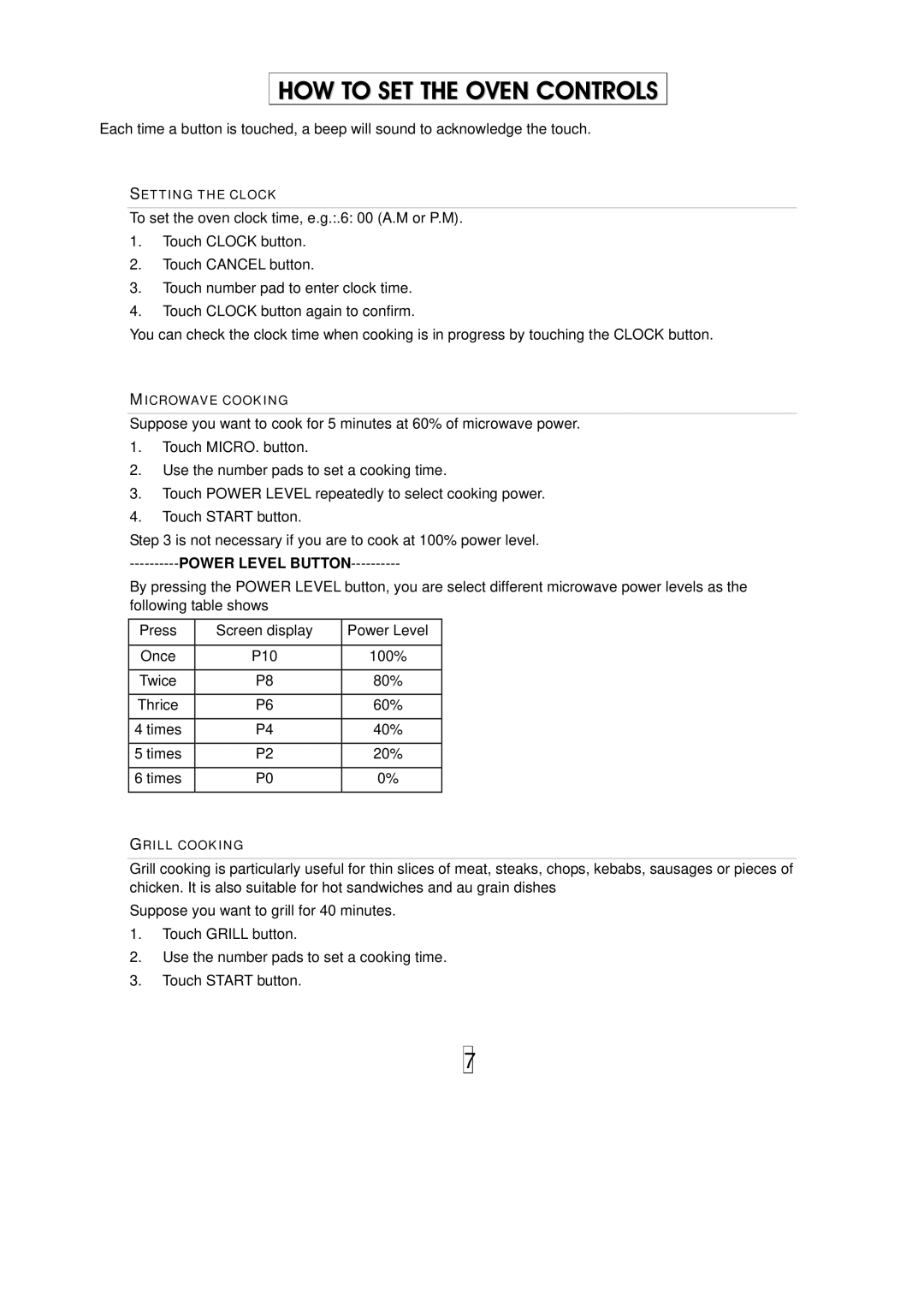 Haier HGN-36100EGS owner manual HOW to SET the Oven Controls 