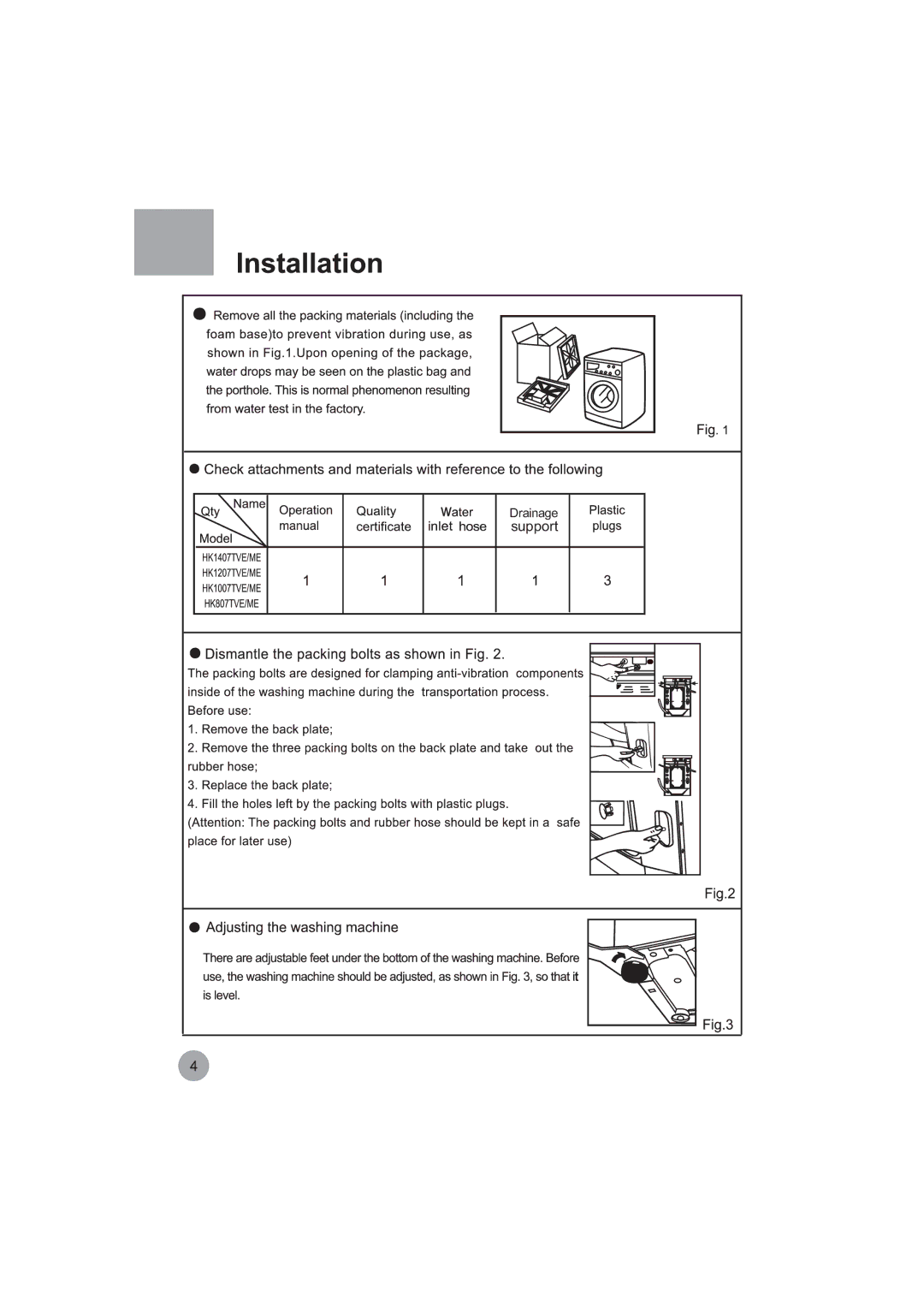 Haier HK1407TVE/ME, HK807TVE/ME, HK1007TVE/ME, HK1207TVE/ME manual Support 